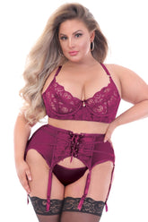 Three Piece Bra Set - STM11200X by Seven Til Midnight